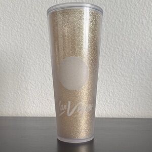 Gold Glitter Starbucks Tumbler